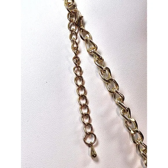 Vintage-Inspired TopShop Orange Flower Statement Necklace with Faux Pearls - Picture 10 of 11